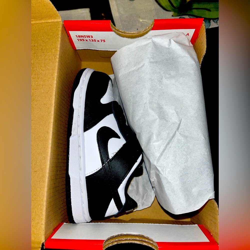 Toddler Nike Dunk Black and White Panda